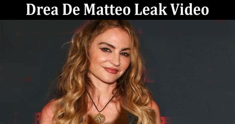 Download Drea de Matteo OnlyFans Leak: Exclusive Content。